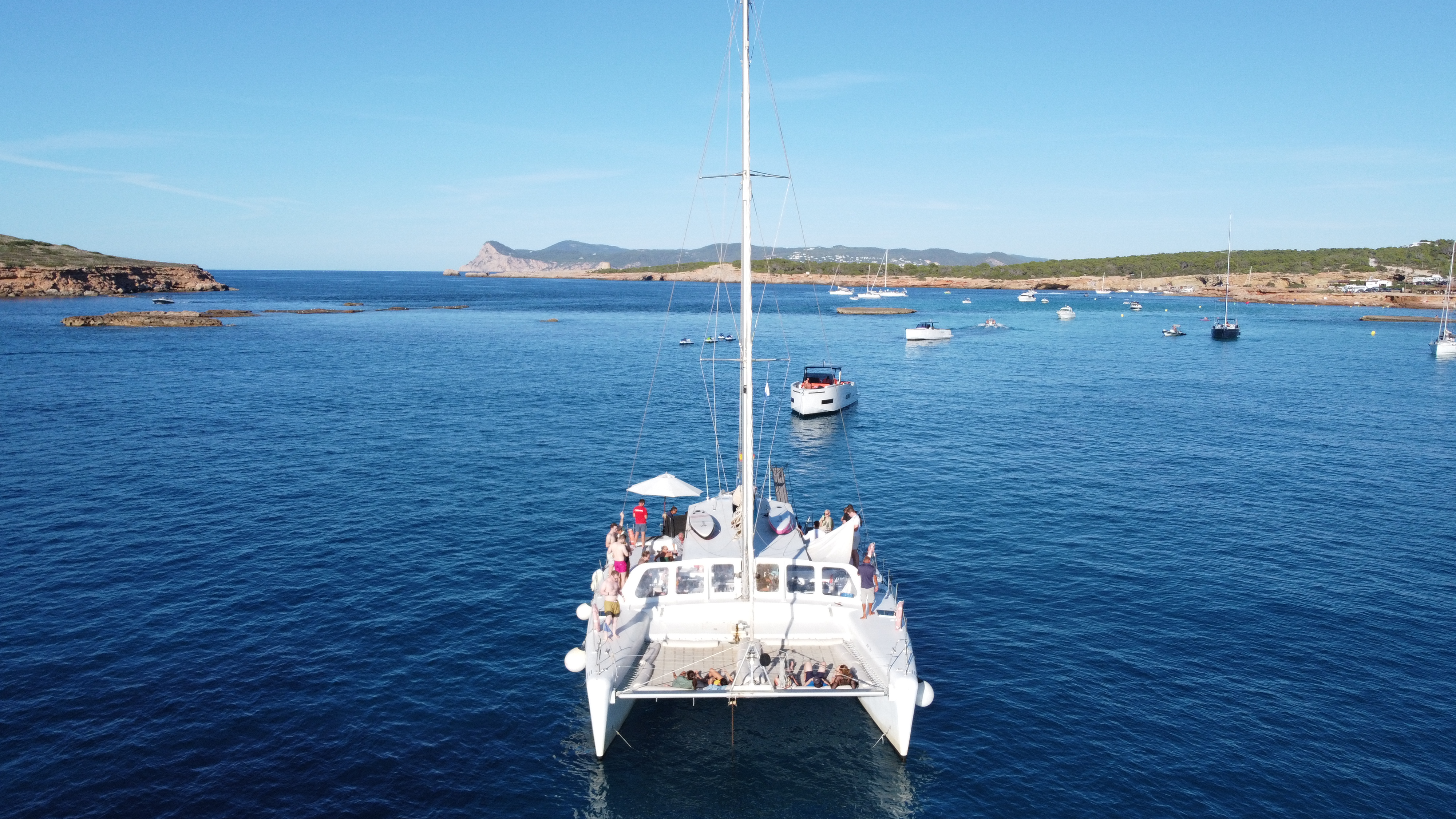 boat hire ibiza catamaran